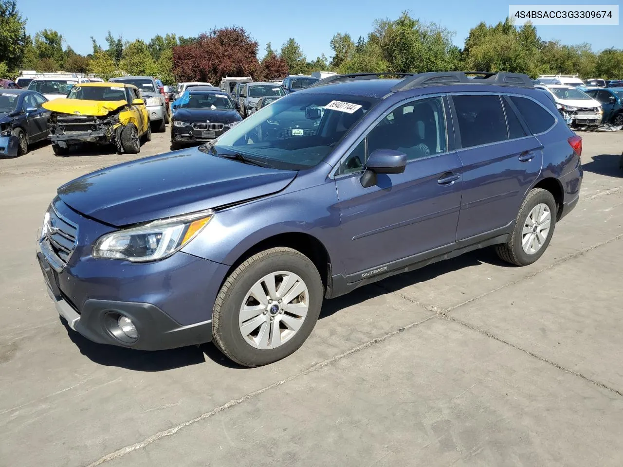 2016 Subaru Outback 2.5I Premium VIN: 4S4BSACC3G3309674 Lot: 69407144