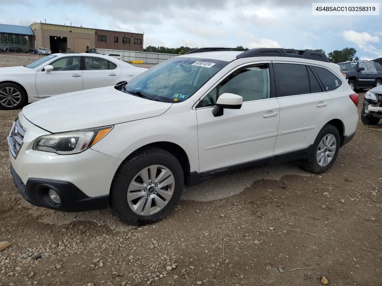 4S4BSACC1G3258319 2016 Subaru Outback 2.5I Premium