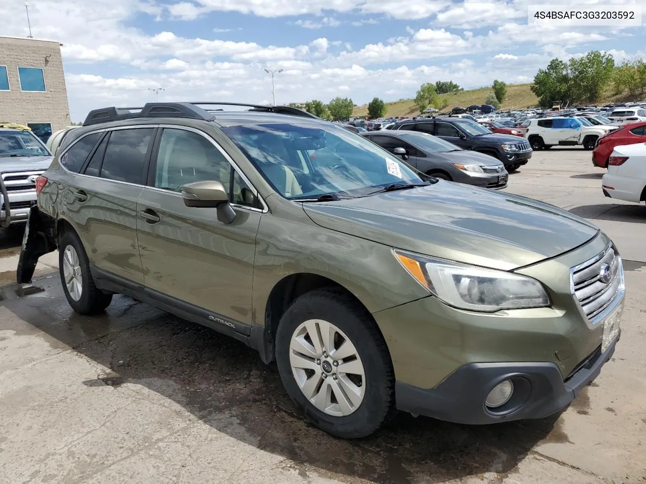 2016 Subaru Outback 2.5I Premium VIN: 4S4BSAFC3G3203592 Lot: 69792384