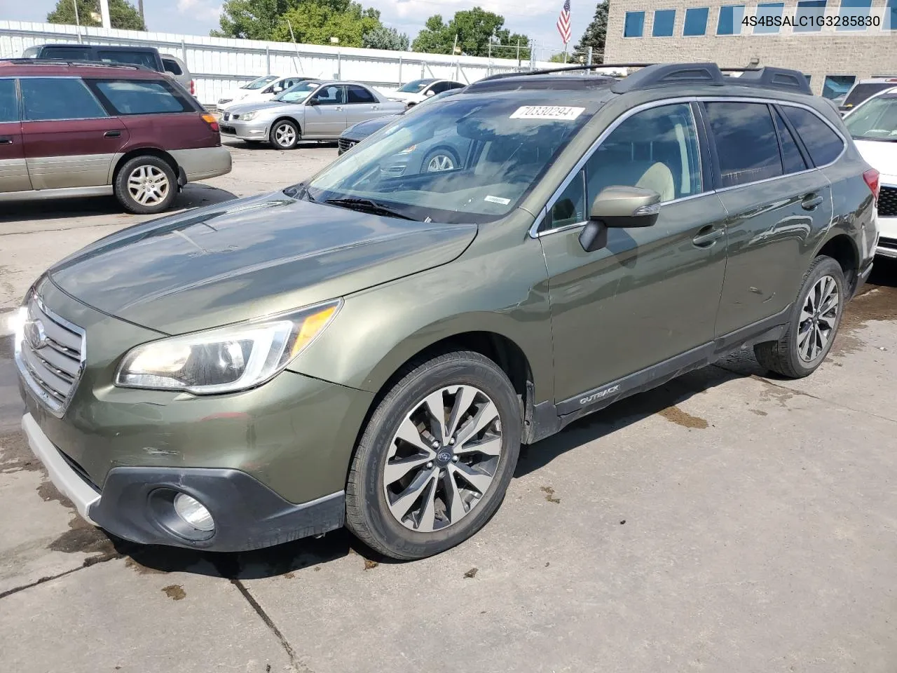 2016 Subaru Outback 2.5I Limited VIN: 4S4BSALC1G3285830 Lot: 70330294