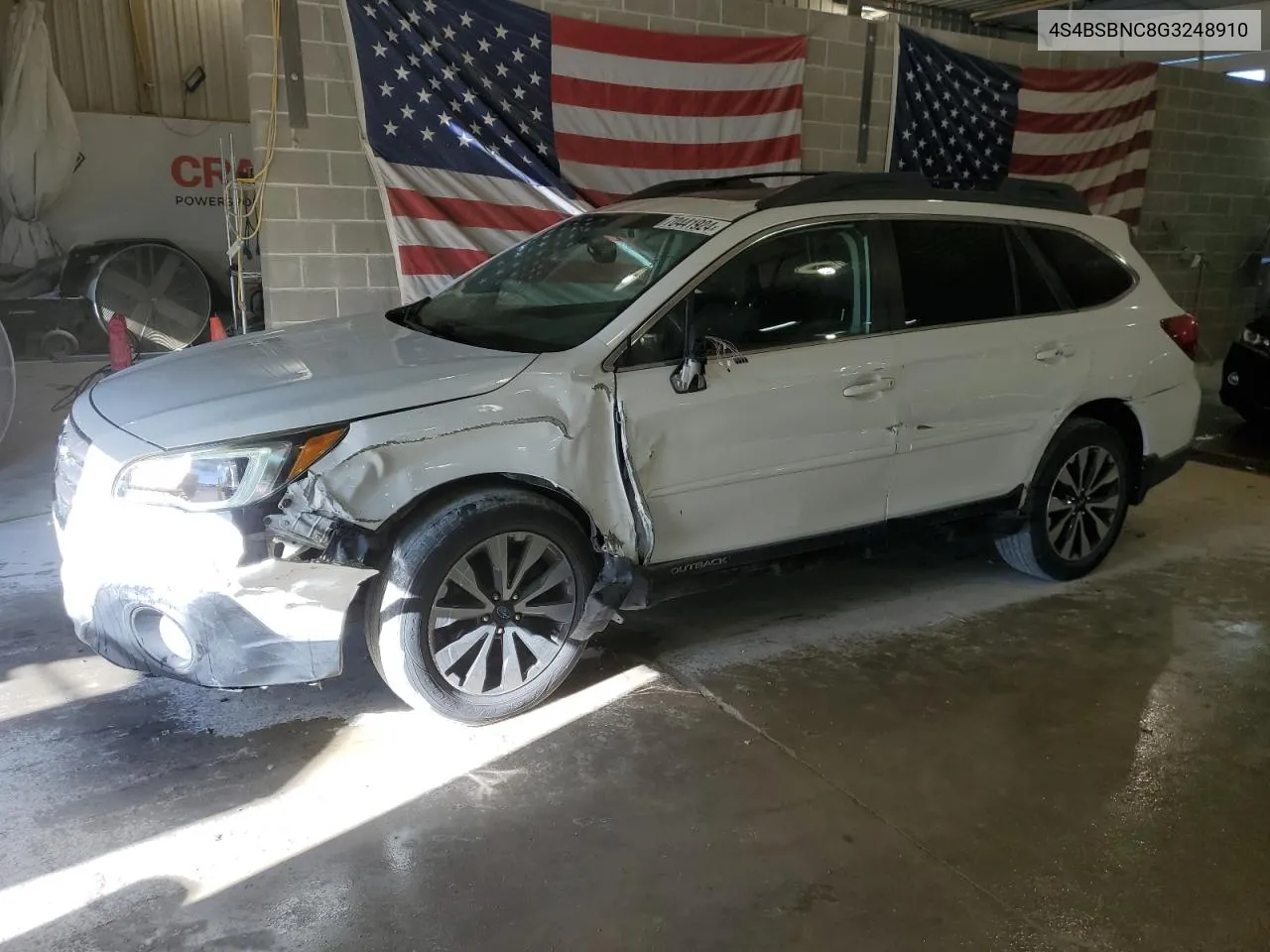 2016 Subaru Outback 2.5I Limited VIN: 4S4BSBNC8G3248910 Lot: 70441924