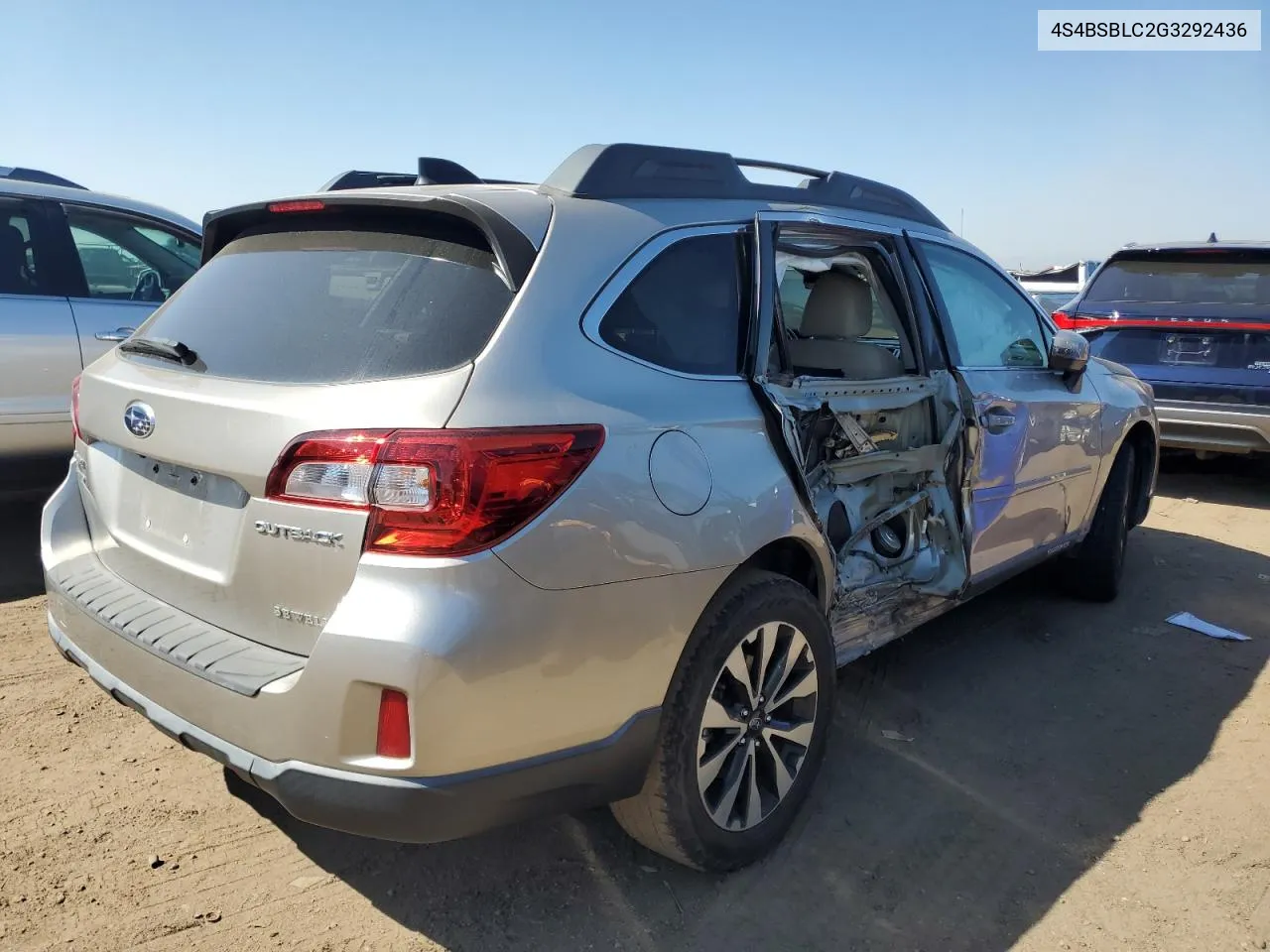 2016 Subaru Outback 2.5I Limited VIN: 4S4BSBLC2G3292436 Lot: 70589934