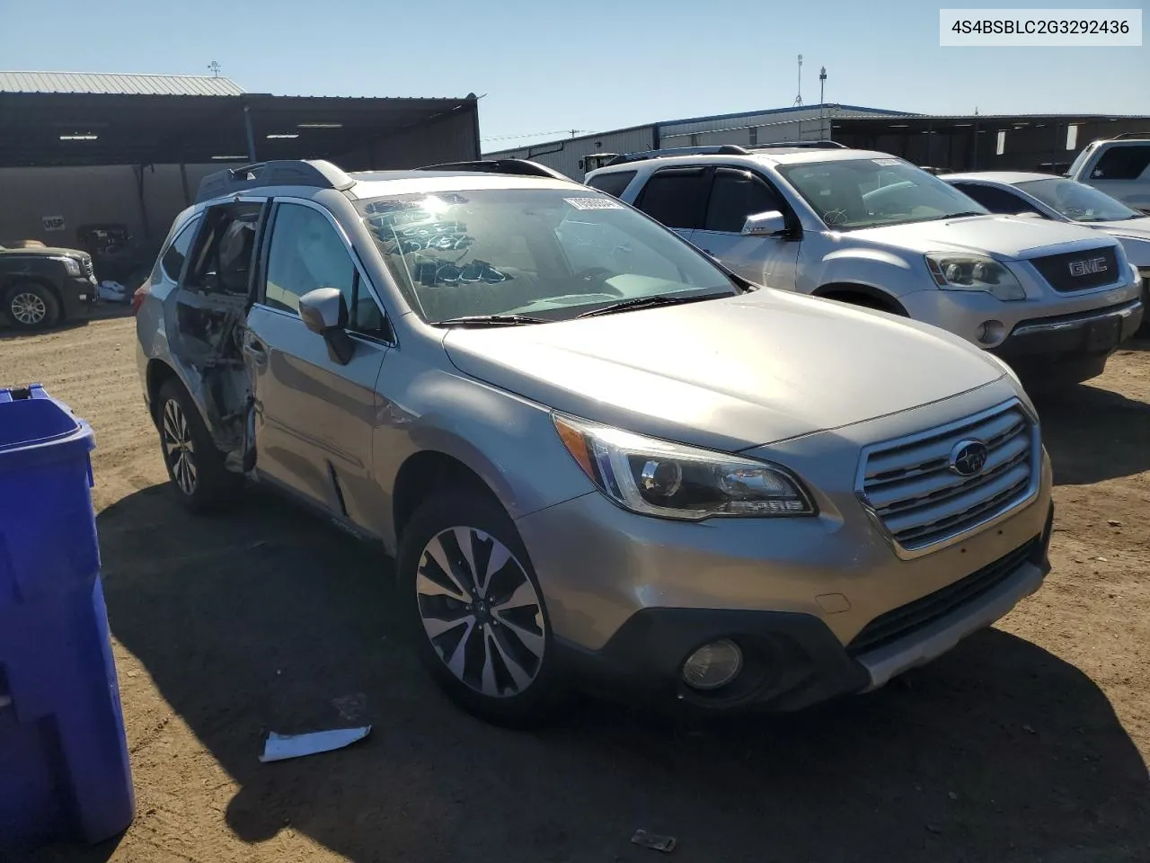 2016 Subaru Outback 2.5I Limited VIN: 4S4BSBLC2G3292436 Lot: 70589934