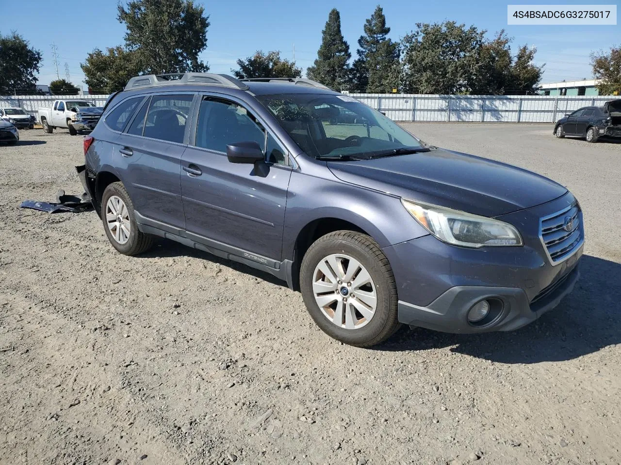 4S4BSADC6G3275017 2016 Subaru Outback 2.5I Premium