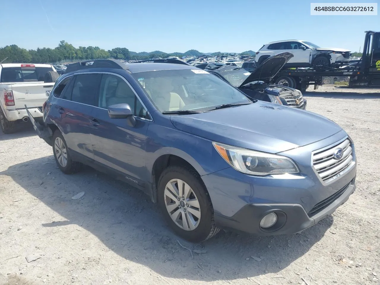 2016 Subaru Outback 2.5I Premium VIN: 4S4BSBCC6G3272612 Lot: 70748844