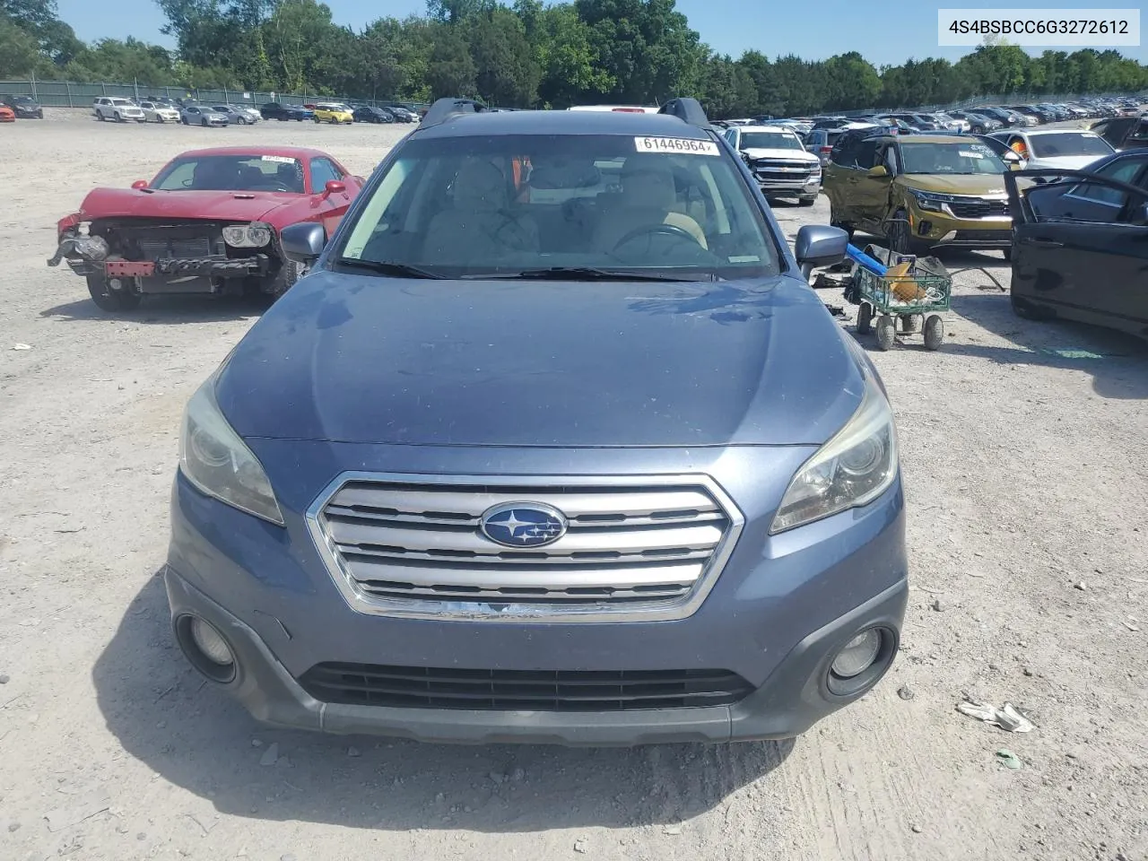 2016 Subaru Outback 2.5I Premium VIN: 4S4BSBCC6G3272612 Lot: 70748844