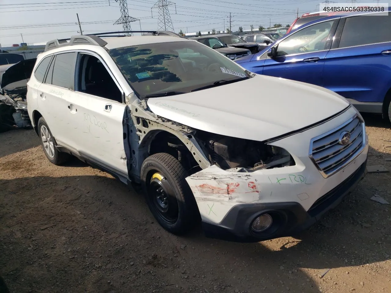 2016 Subaru Outback 2.5I Premium VIN: 4S4BSACC5G3350338 Lot: 70788774