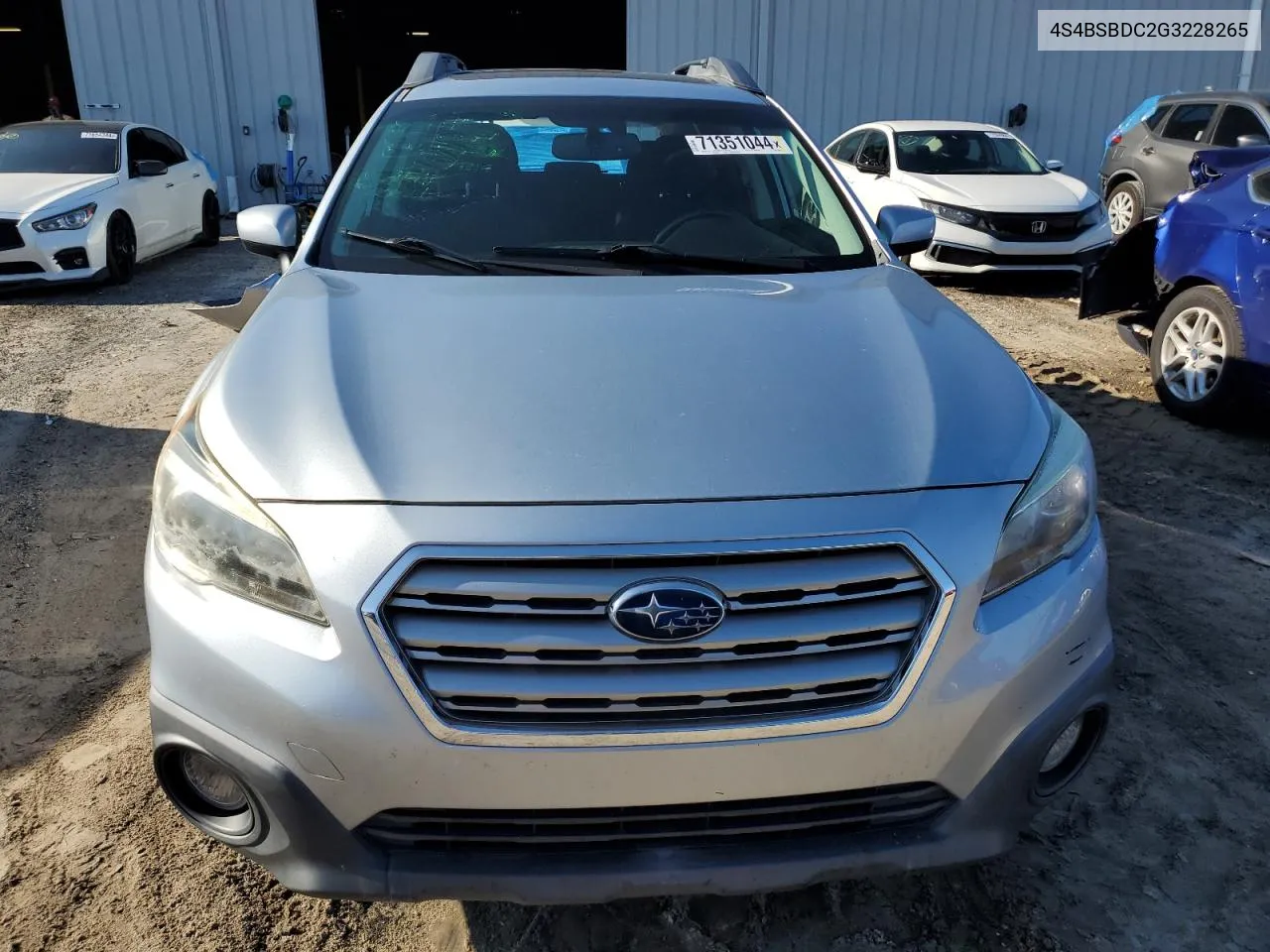 4S4BSBDC2G3228265 2016 Subaru Outback 2.5I Premium