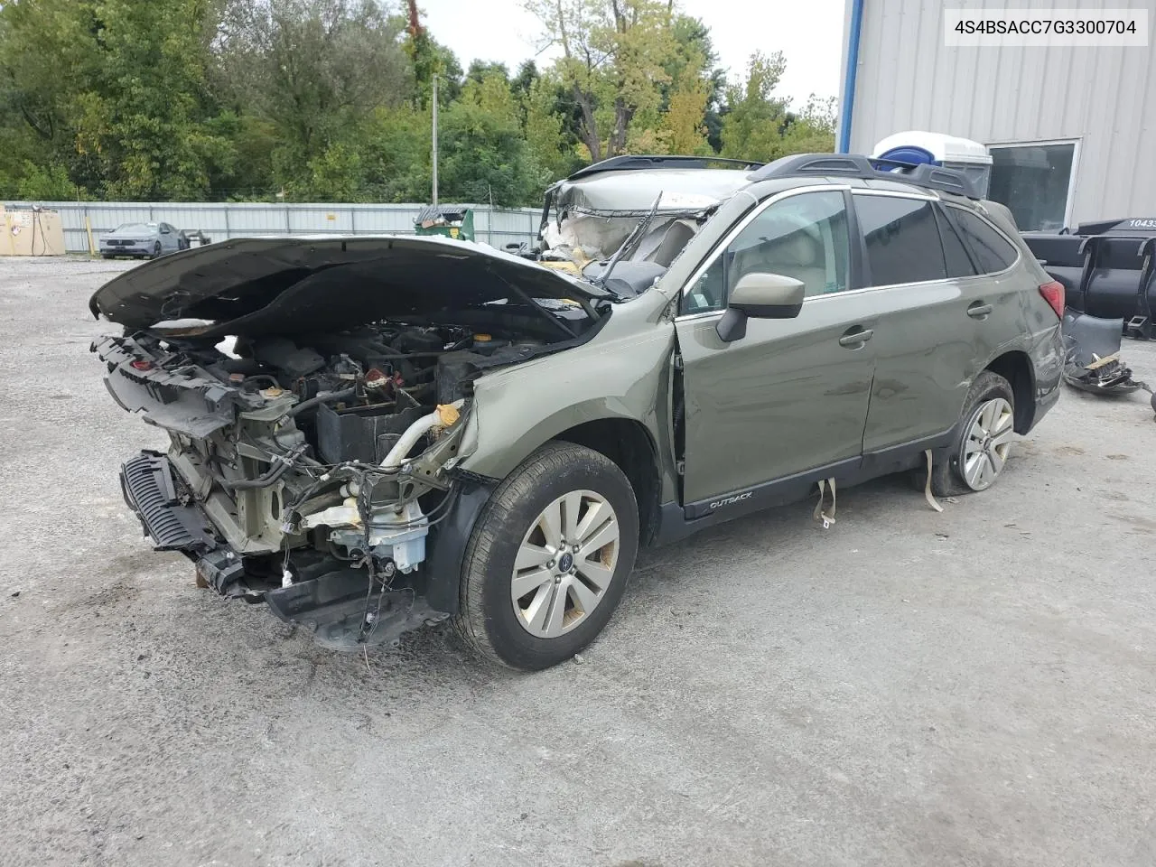 2016 Subaru Outback 2.5I Premium VIN: 4S4BSACC7G3300704 Lot: 71487124