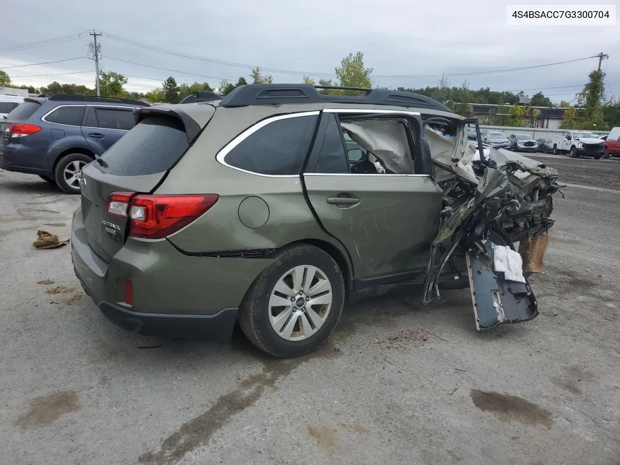 2016 Subaru Outback 2.5I Premium VIN: 4S4BSACC7G3300704 Lot: 71487124