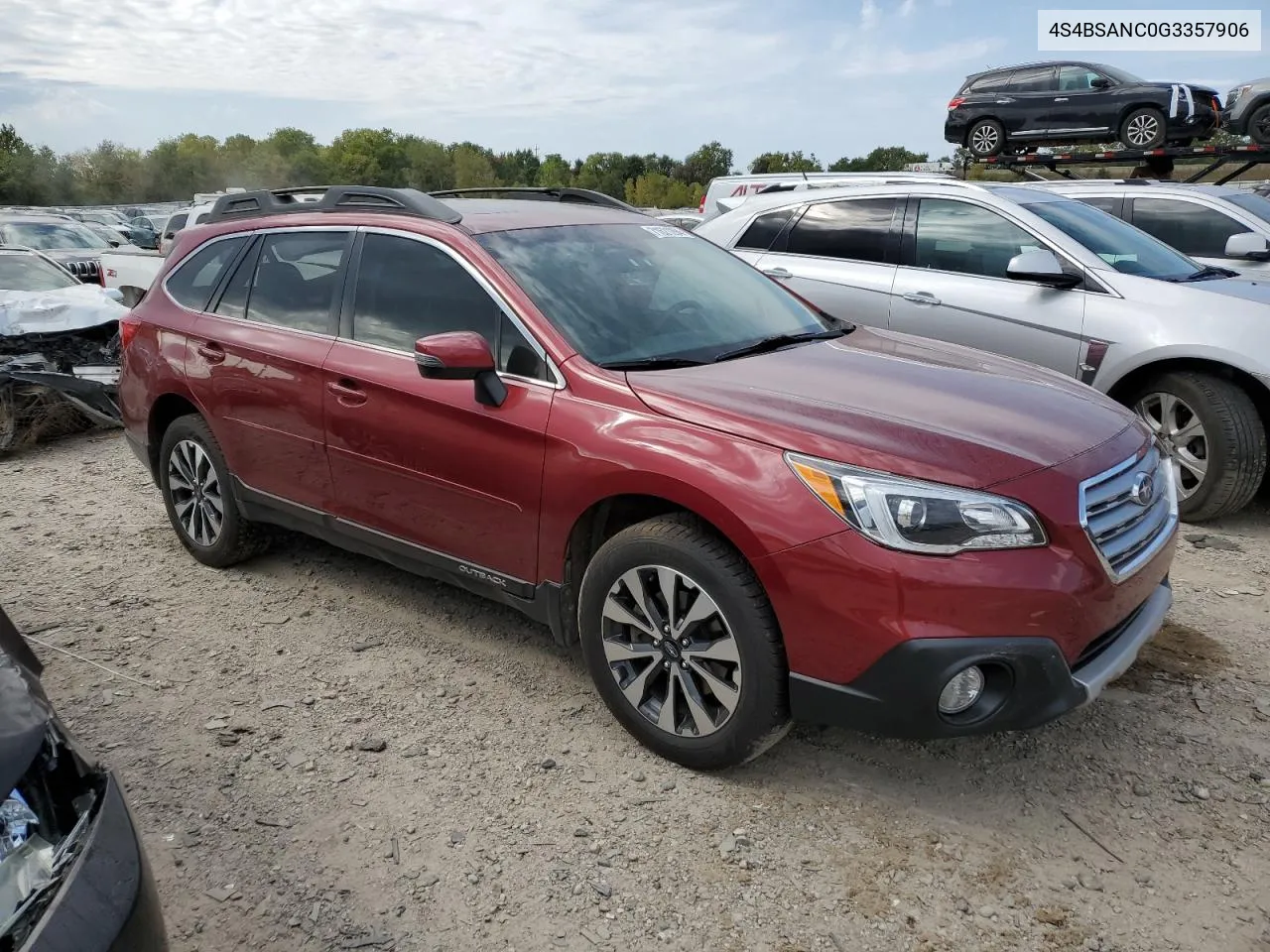 2016 Subaru Outback 2.5I Limited VIN: 4S4BSANC0G3357906 Lot: 71621294