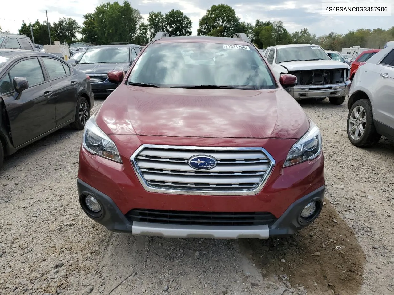 2016 Subaru Outback 2.5I Limited VIN: 4S4BSANC0G3357906 Lot: 71621294