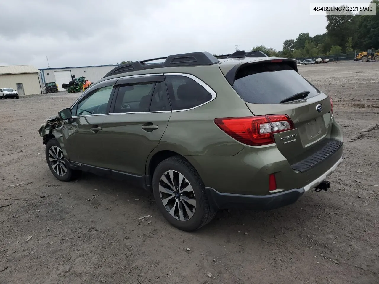 2016 Subaru Outback 3.6R Limited VIN: 4S4BSENC7G3218900 Lot: 72018074