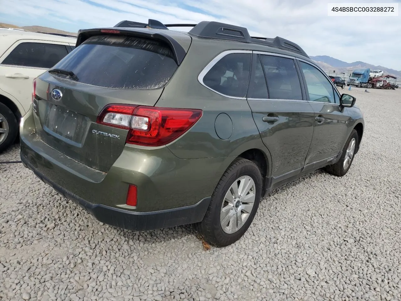 2016 Subaru Outback 2.5I Premium VIN: 4S4BSBCC0G3288272 Lot: 72576594