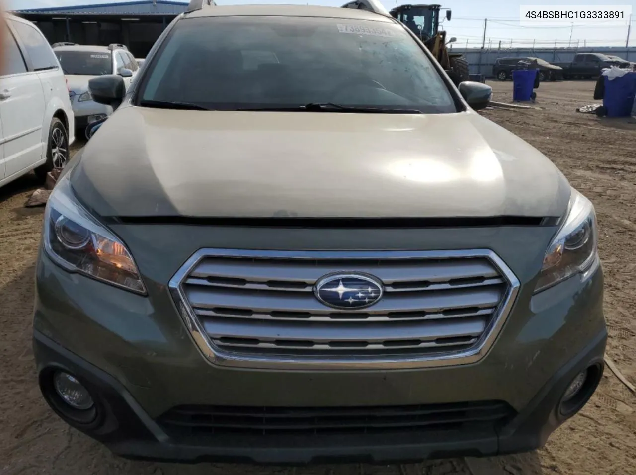 2016 Subaru Outback 2.5I Premium VIN: 4S4BSBHC1G3333891 Lot: 73893354