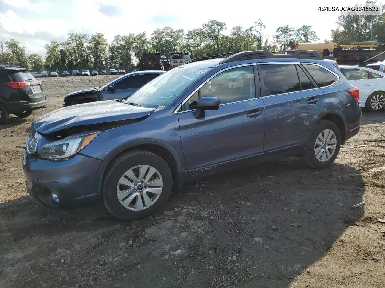 2016 Subaru Outback 2.5I Premium VIN: 4S4BSADCXG3345523 Lot: 73998774