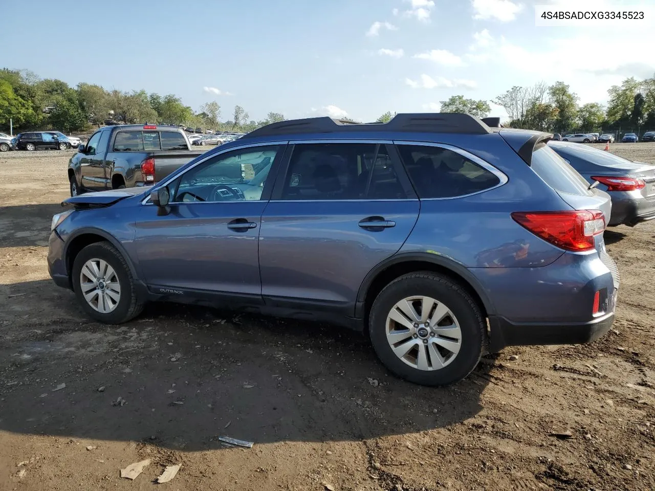 2016 Subaru Outback 2.5I Premium VIN: 4S4BSADCXG3345523 Lot: 73998774