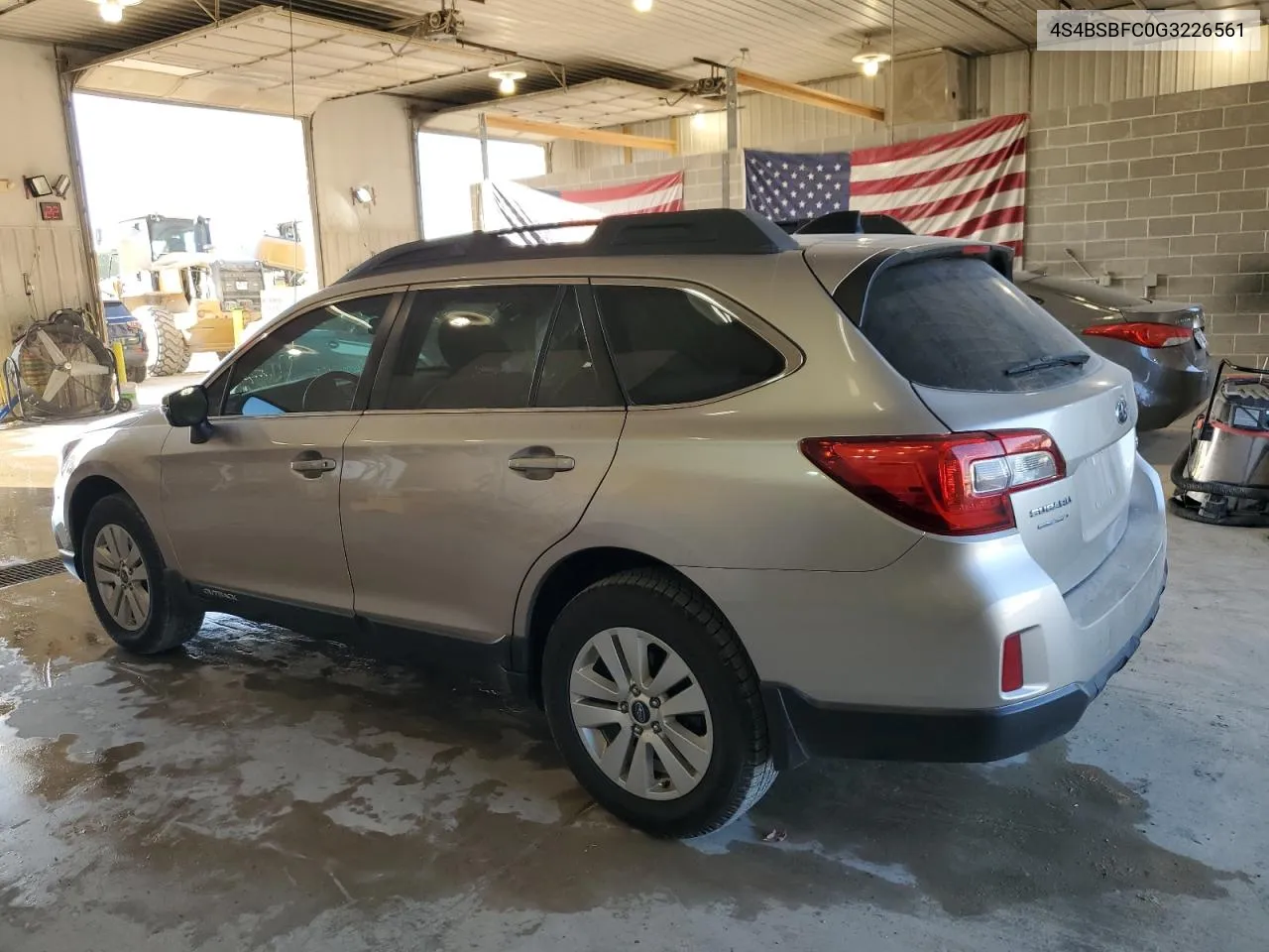 2016 Subaru Outback 2.5I Premium VIN: 4S4BSBFC0G3226561 Lot: 74324644