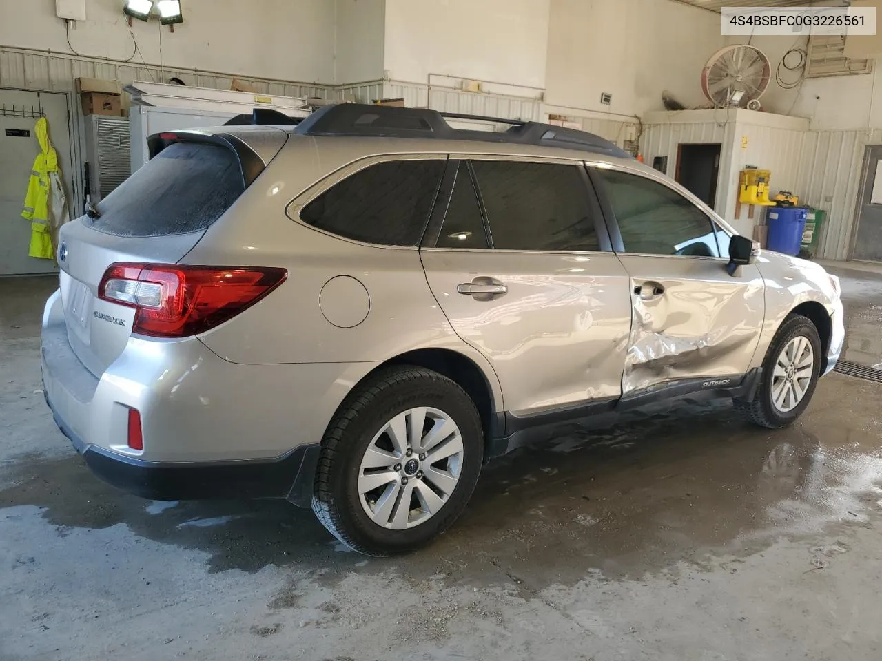 2016 Subaru Outback 2.5I Premium VIN: 4S4BSBFC0G3226561 Lot: 74324644