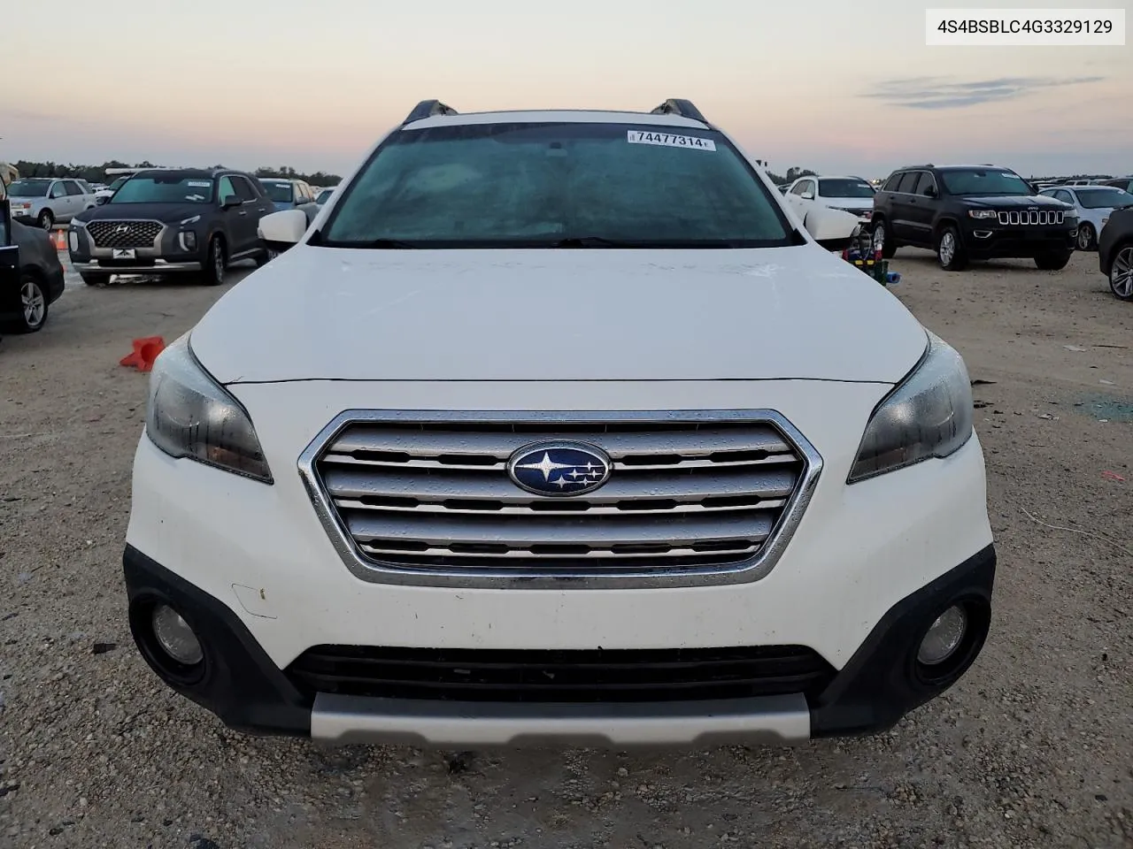 2016 Subaru Outback 2.5I Limited VIN: 4S4BSBLC4G3329129 Lot: 74477314