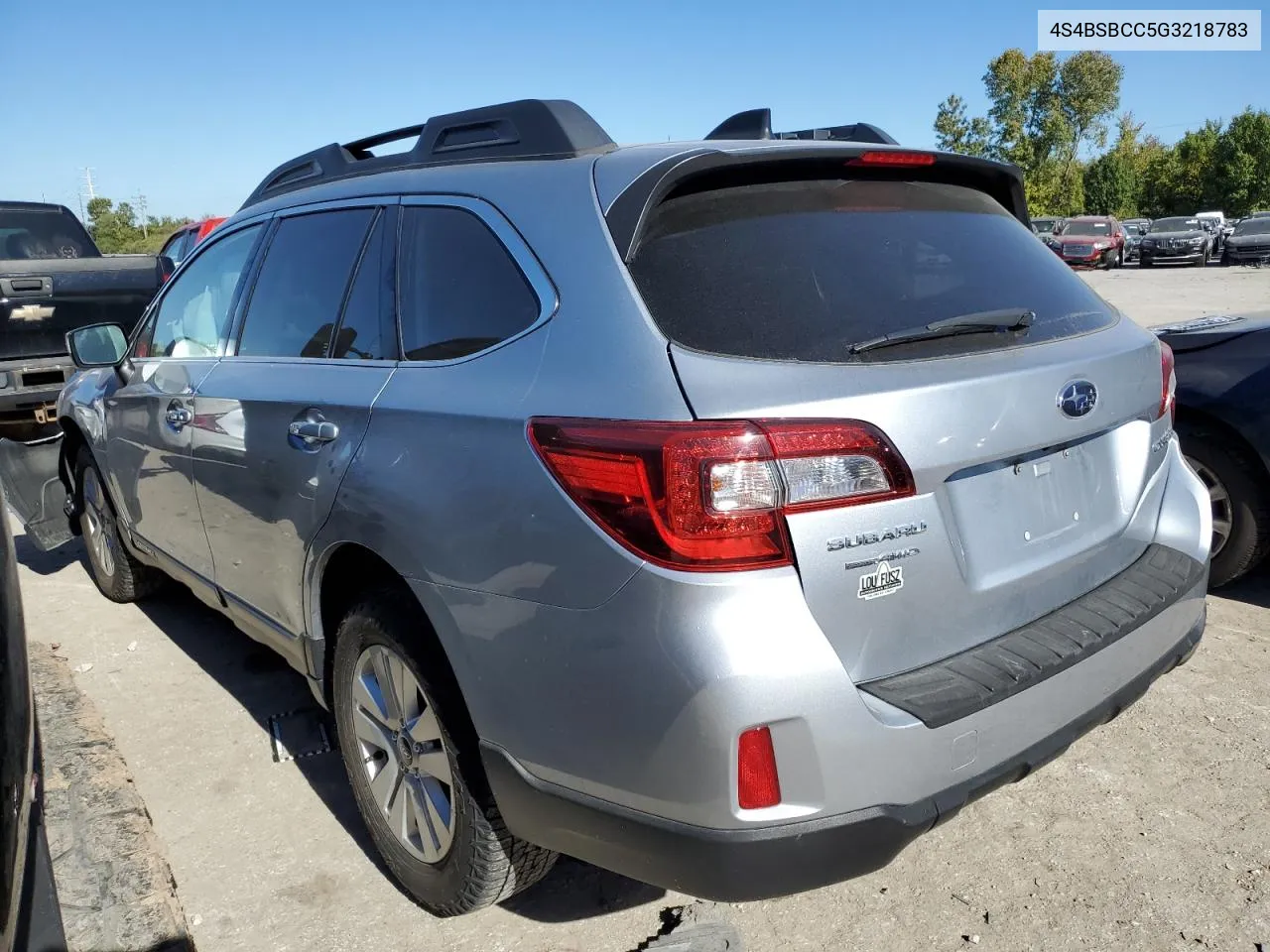 2016 Subaru Outback 2.5I Premium VIN: 4S4BSBCC5G3218783 Lot: 74804934