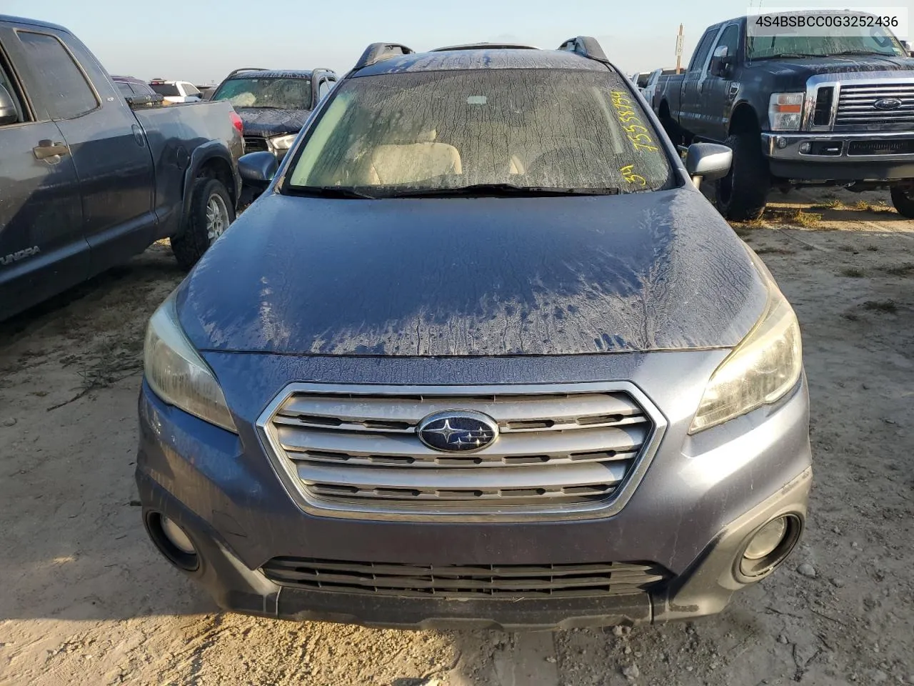 2016 Subaru Outback 2.5I Premium VIN: 4S4BSBCC0G3252436 Lot: 75538734