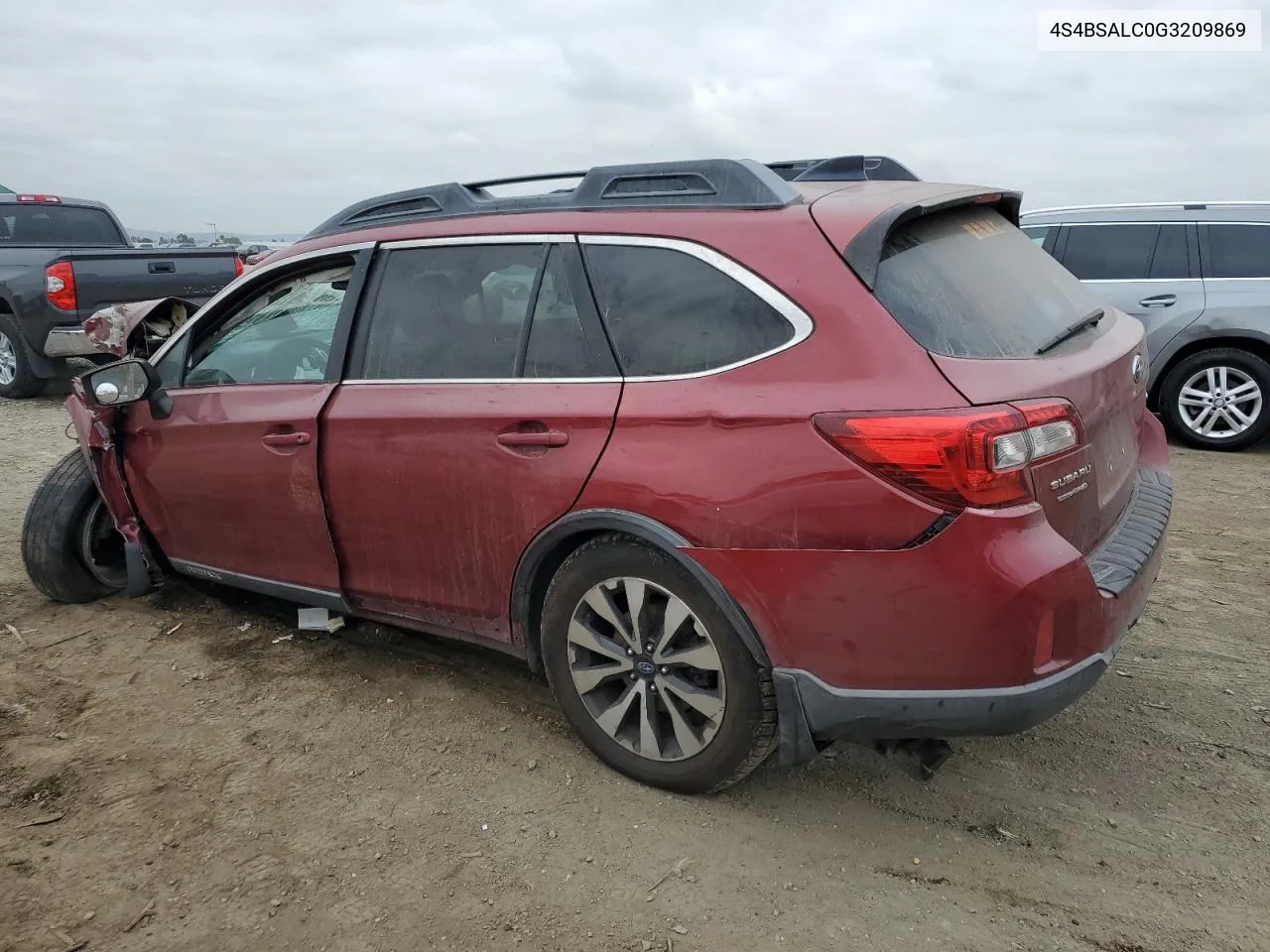 2016 Subaru Outback 2.5I Limited VIN: 4S4BSALC0G3209869 Lot: 75952694