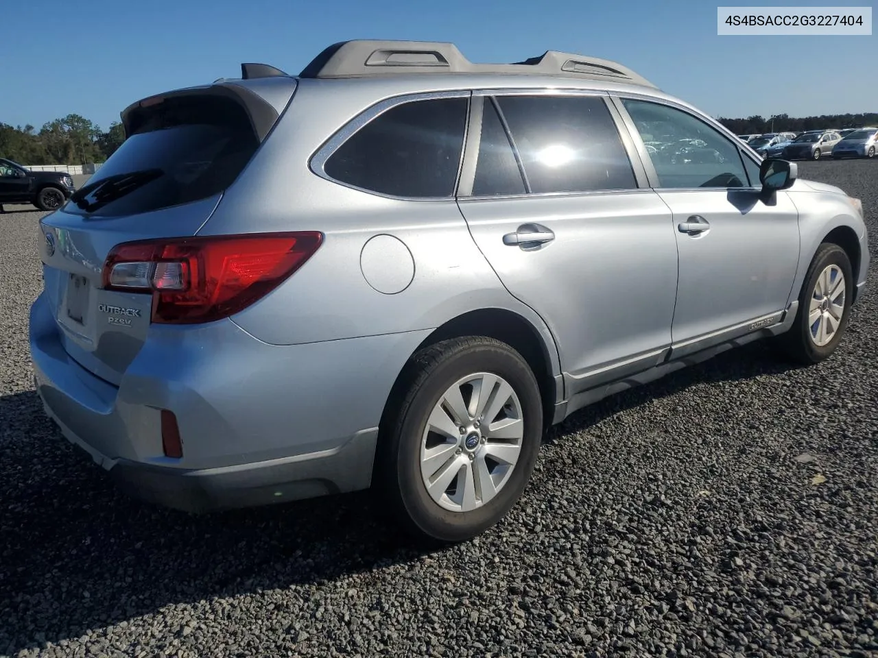 2016 Subaru Outback 2.5I Premium VIN: 4S4BSACC2G3227404 Lot: 76016824