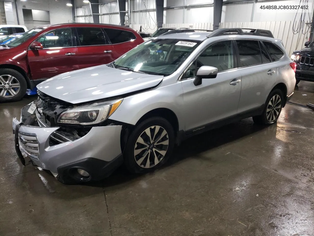 2016 Subaru Outback 2.5I Limited VIN: 4S4BSBJC8G3327452 Lot: 76039164