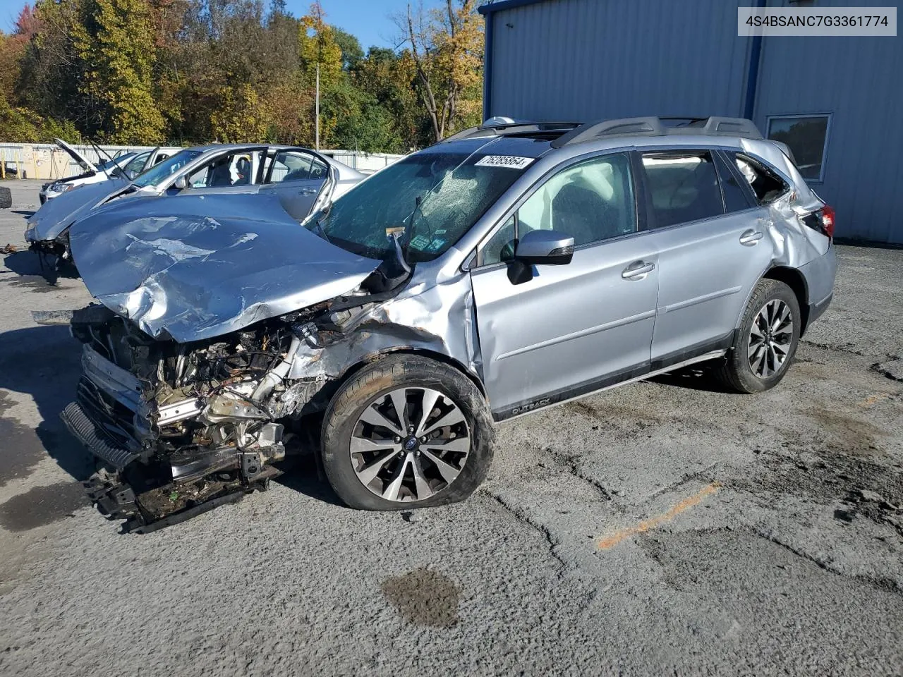 2016 Subaru Outback 2.5I Limited VIN: 4S4BSANC7G3361774 Lot: 76285864