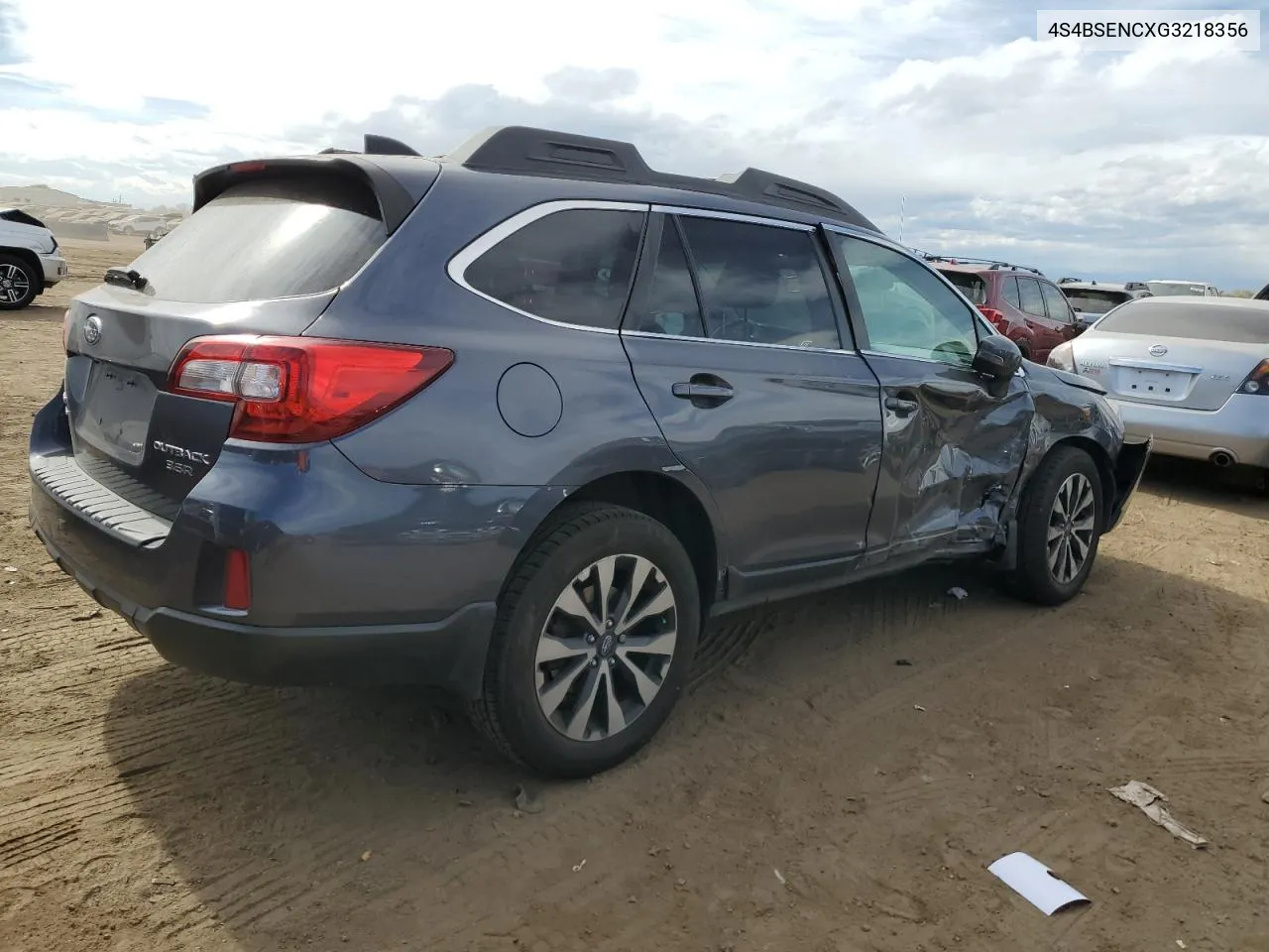 2016 Subaru Outback 3.6R Limited VIN: 4S4BSENCXG3218356 Lot: 76350804