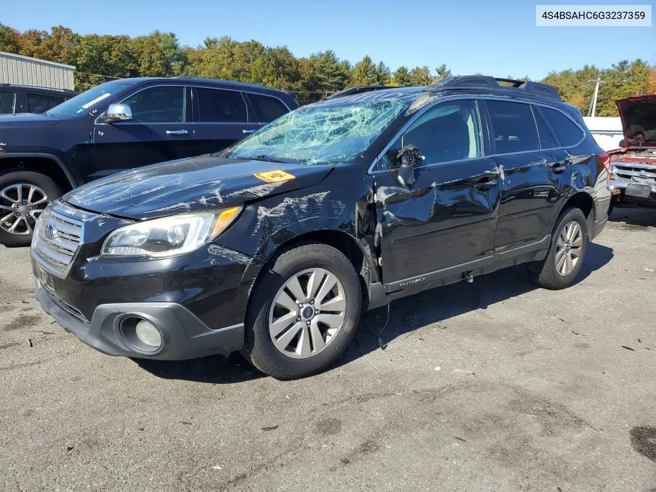 2016 Subaru Outback 2.5I Premium VIN: 4S4BSAHC6G3237359 Lot: 76762574