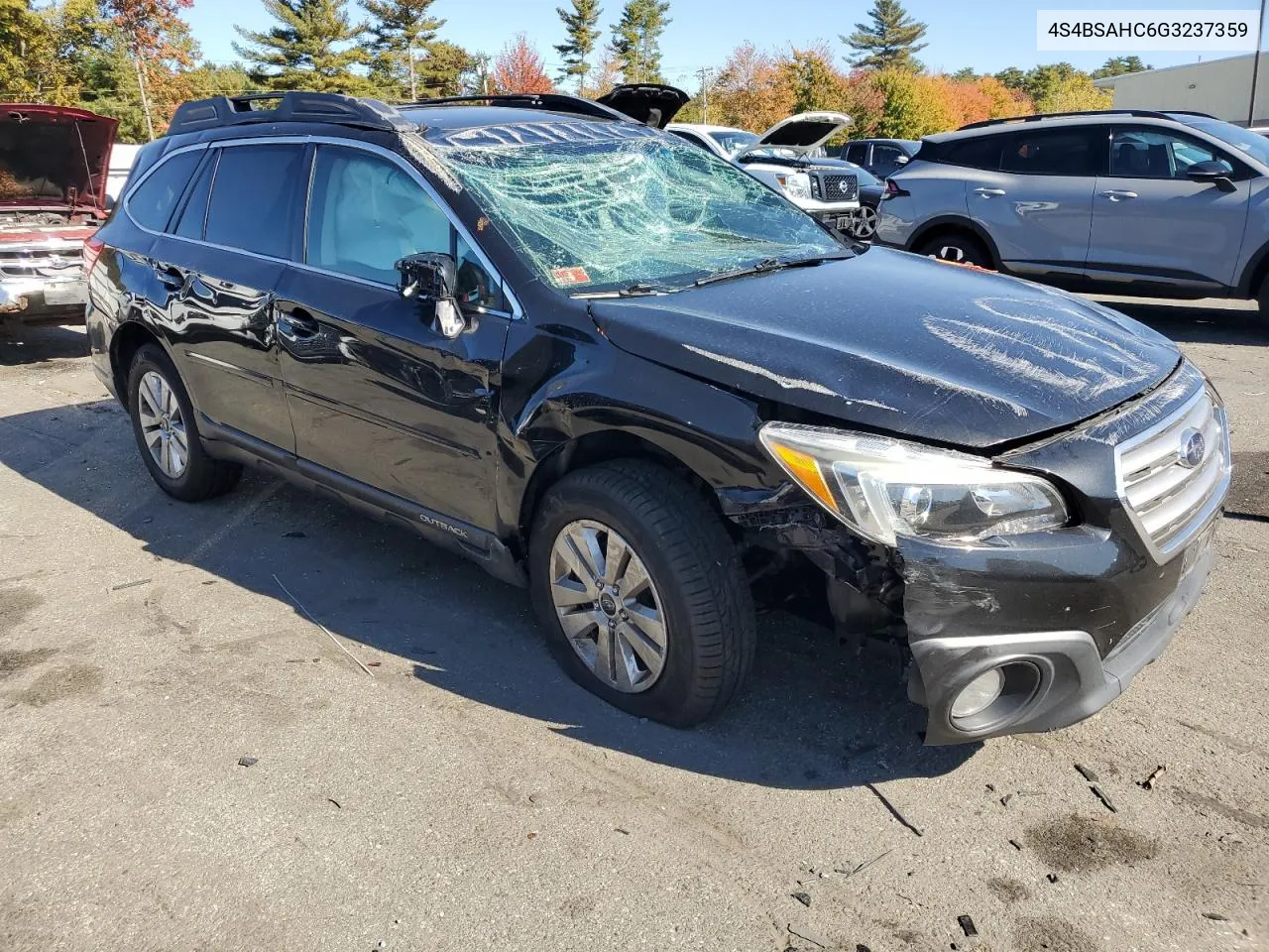 2016 Subaru Outback 2.5I Premium VIN: 4S4BSAHC6G3237359 Lot: 76762574