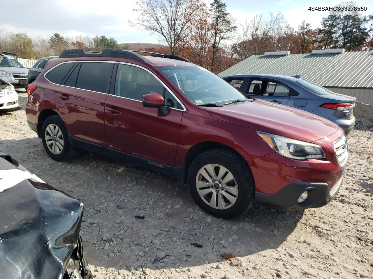 2016 Subaru Outback 2.5I Premium VIN: 4S4BSAHC3G3278550 Lot: 76965604