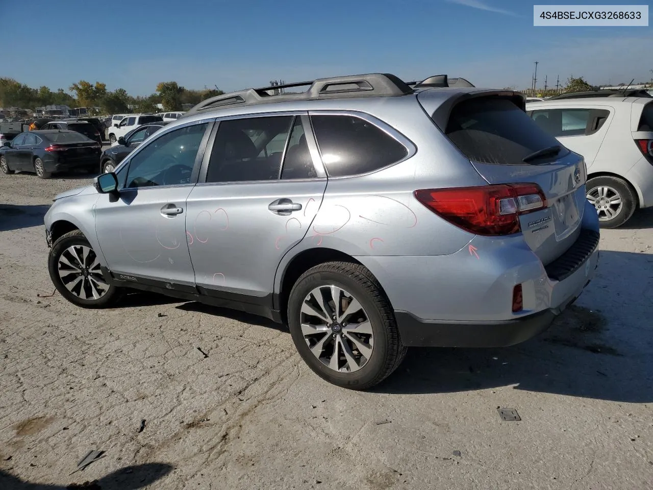 2016 Subaru Outback 3.6R Limited VIN: 4S4BSEJCXG3268633 Lot: 76976544