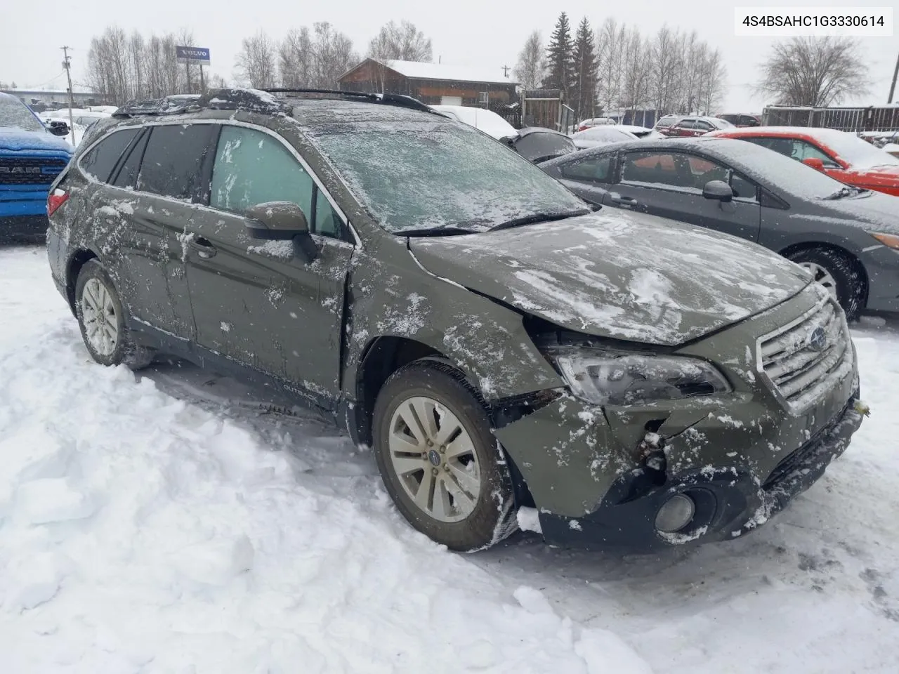 2016 Subaru Outback 2.5I Premium VIN: 4S4BSAHC1G3330614 Lot: 77145354