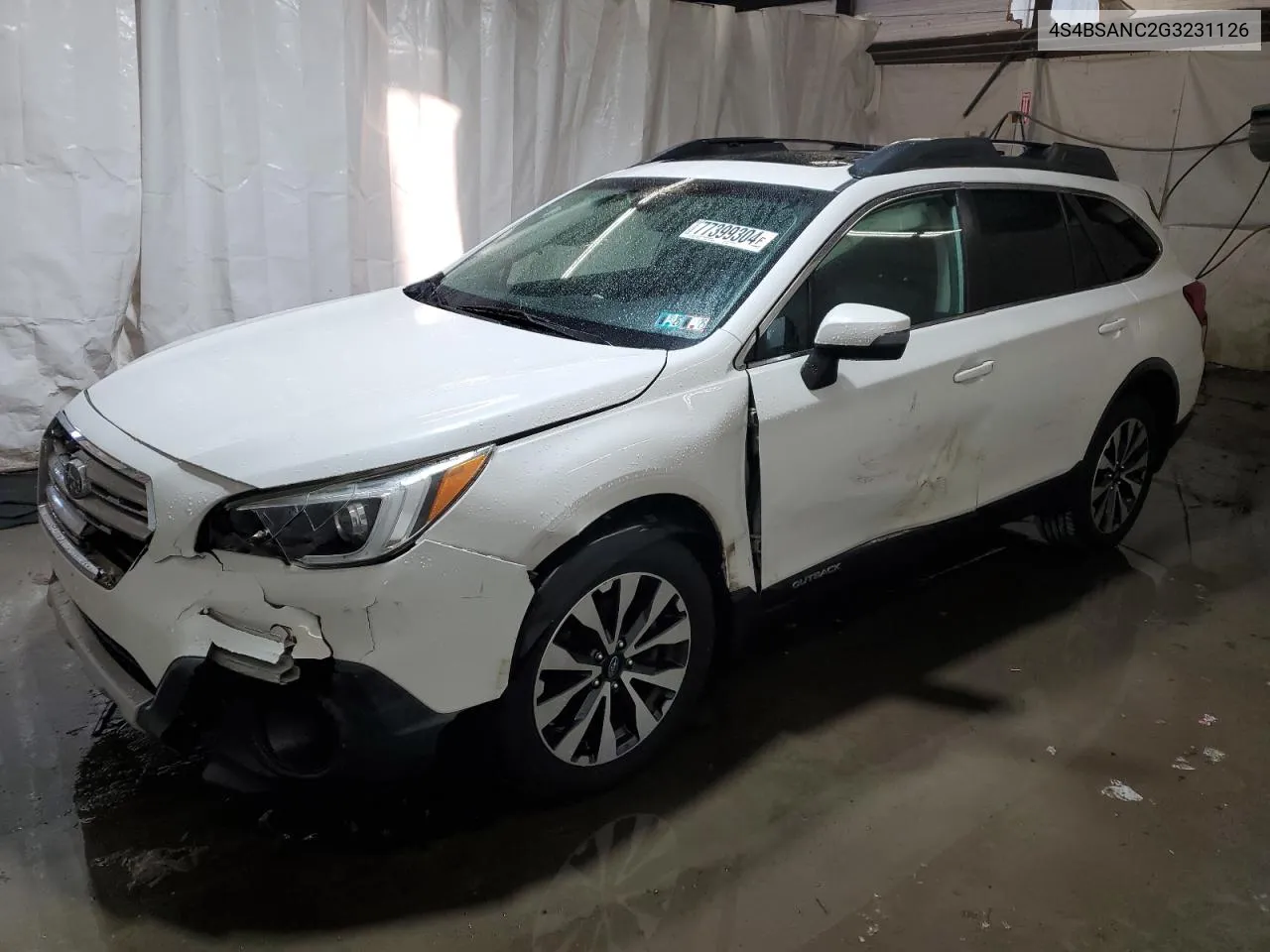 2016 Subaru Outback 2.5I Limited VIN: 4S4BSANC2G3231126 Lot: 77399304