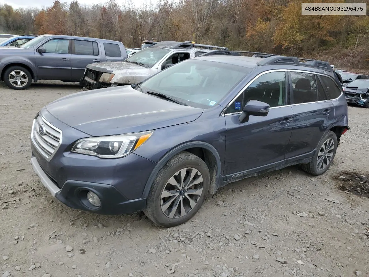 2016 Subaru Outback 2.5I Limited VIN: 4S4BSANC0G3296475 Lot: 77602344