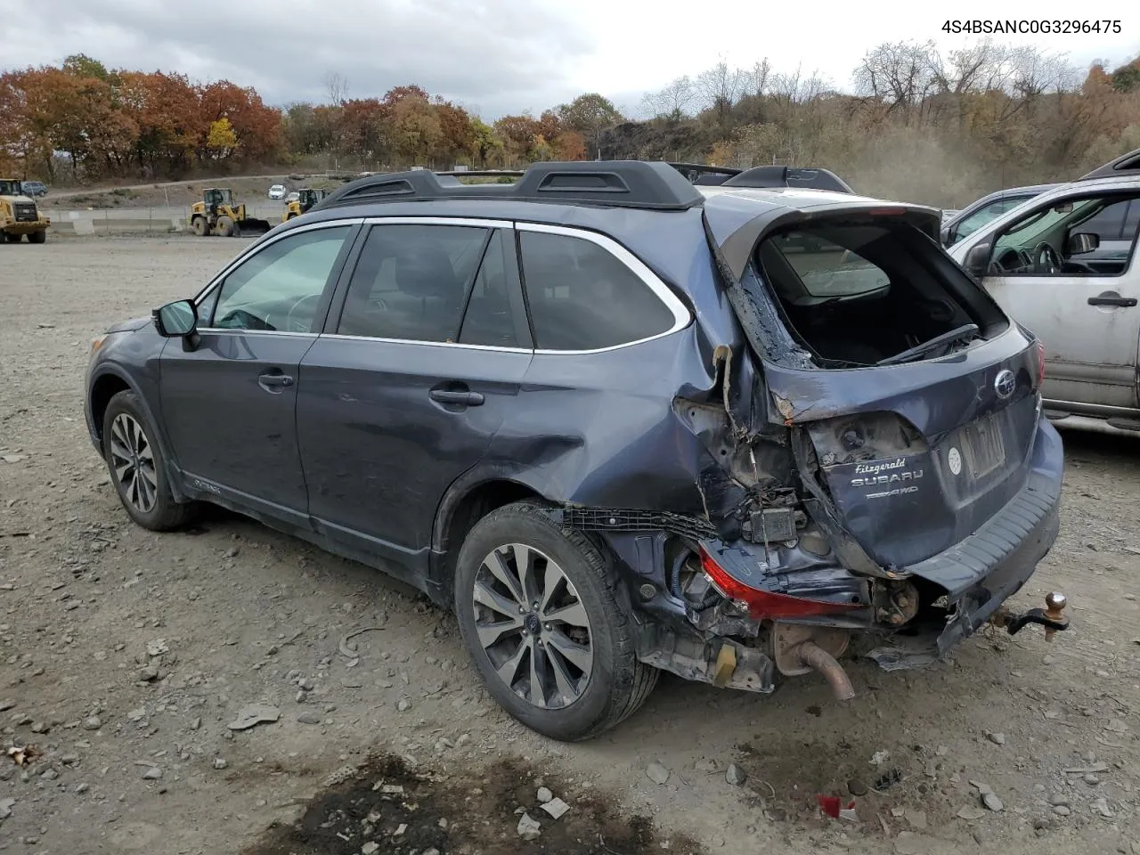 2016 Subaru Outback 2.5I Limited VIN: 4S4BSANC0G3296475 Lot: 77602344