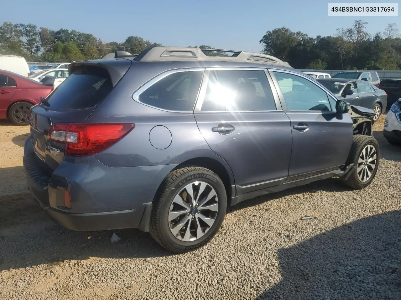 2016 Subaru Outback 2.5I Limited VIN: 4S4BSBNC1G3317694 Lot: 77997064