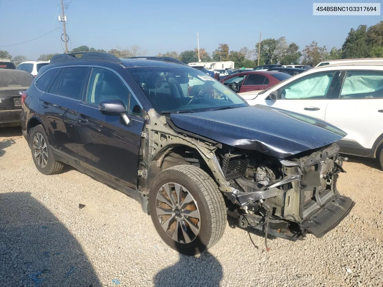 2016 Subaru Outback 2.5I Limited VIN: 4S4BSBNC1G3317694 Lot: 77997064