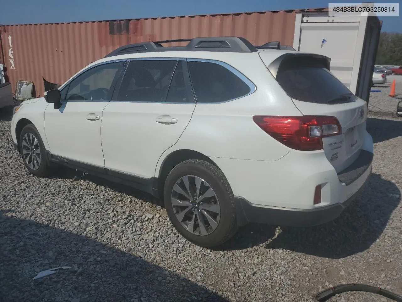 2016 Subaru Outback 2.5I Limited VIN: 4S4BSBLC7G3250814 Lot: 78001874