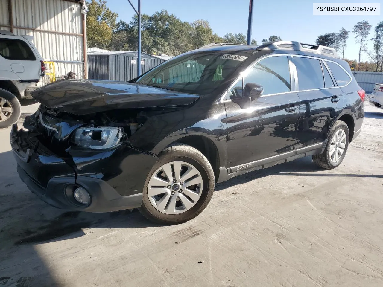 2016 Subaru Outback 2.5I Premium VIN: 4S4BSBFCXG3264797 Lot: 78064984