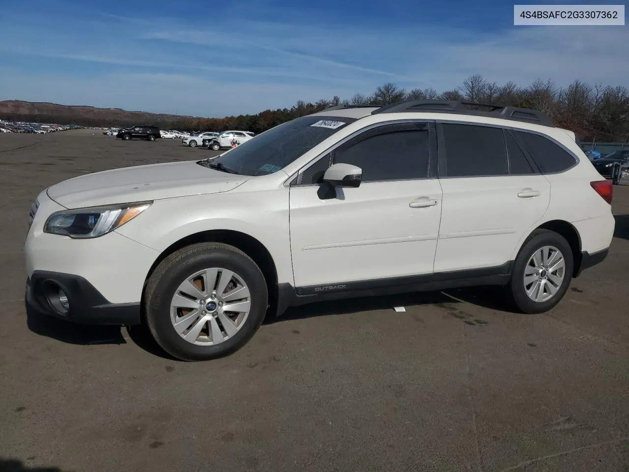 2016 Subaru Outback 2.5I Premium VIN: 4S4BSAFC2G3307362 Lot: 78640024