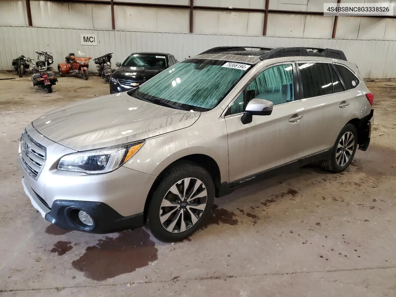 2016 Subaru Outback 2.5I Limited VIN: 4S4BSBNC8G3338526 Lot: 79366194