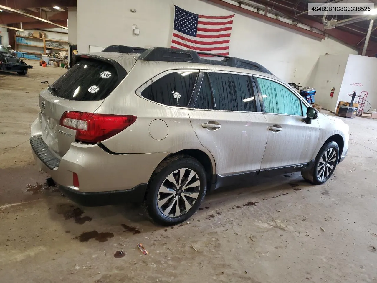 2016 Subaru Outback 2.5I Limited VIN: 4S4BSBNC8G3338526 Lot: 79366194