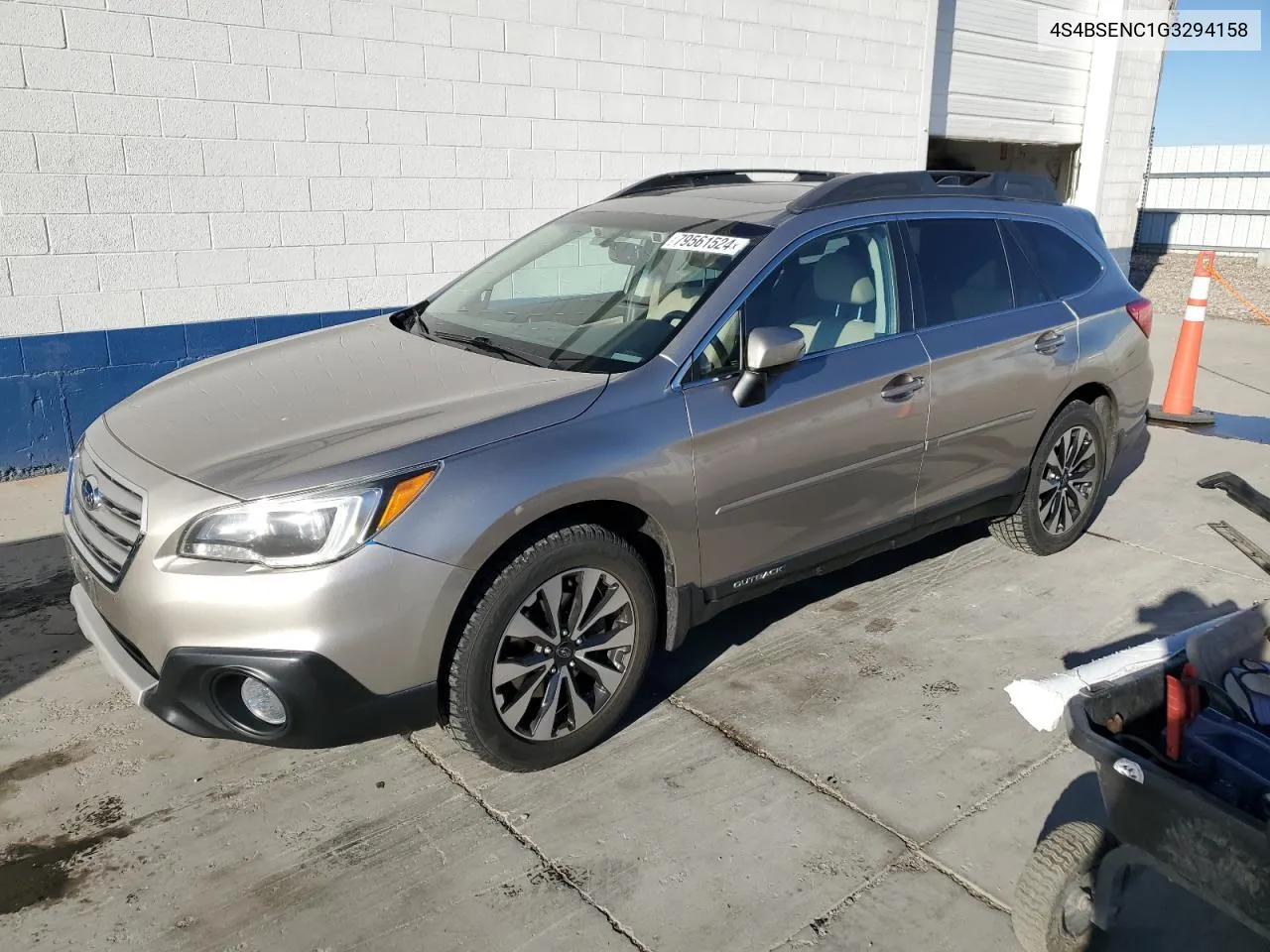 2016 Subaru Outback 3.6R Limited VIN: 4S4BSENC1G3294158 Lot: 79561524