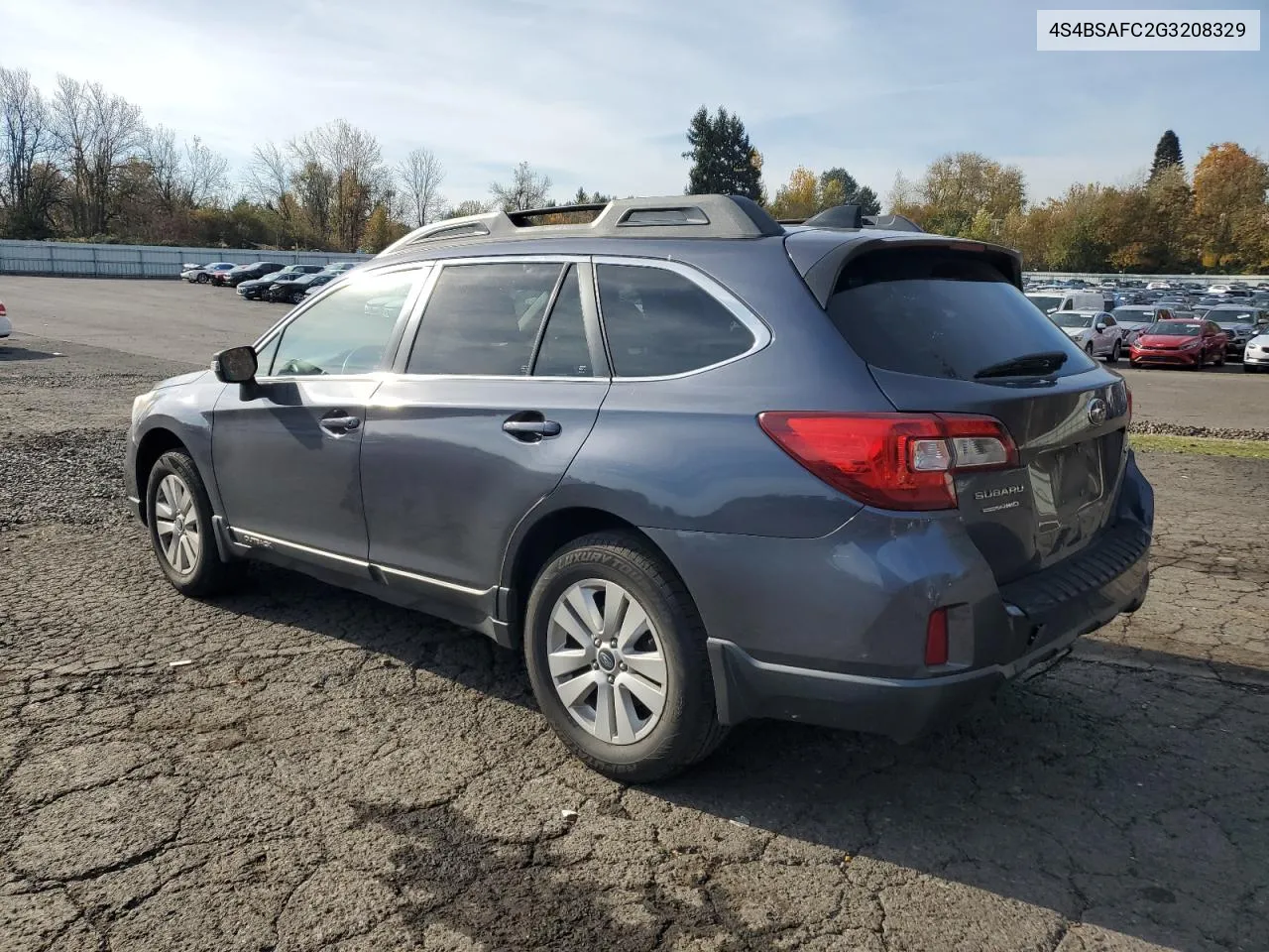 2016 Subaru Outback 2.5I Premium VIN: 4S4BSAFC2G3208329 Lot: 79943734