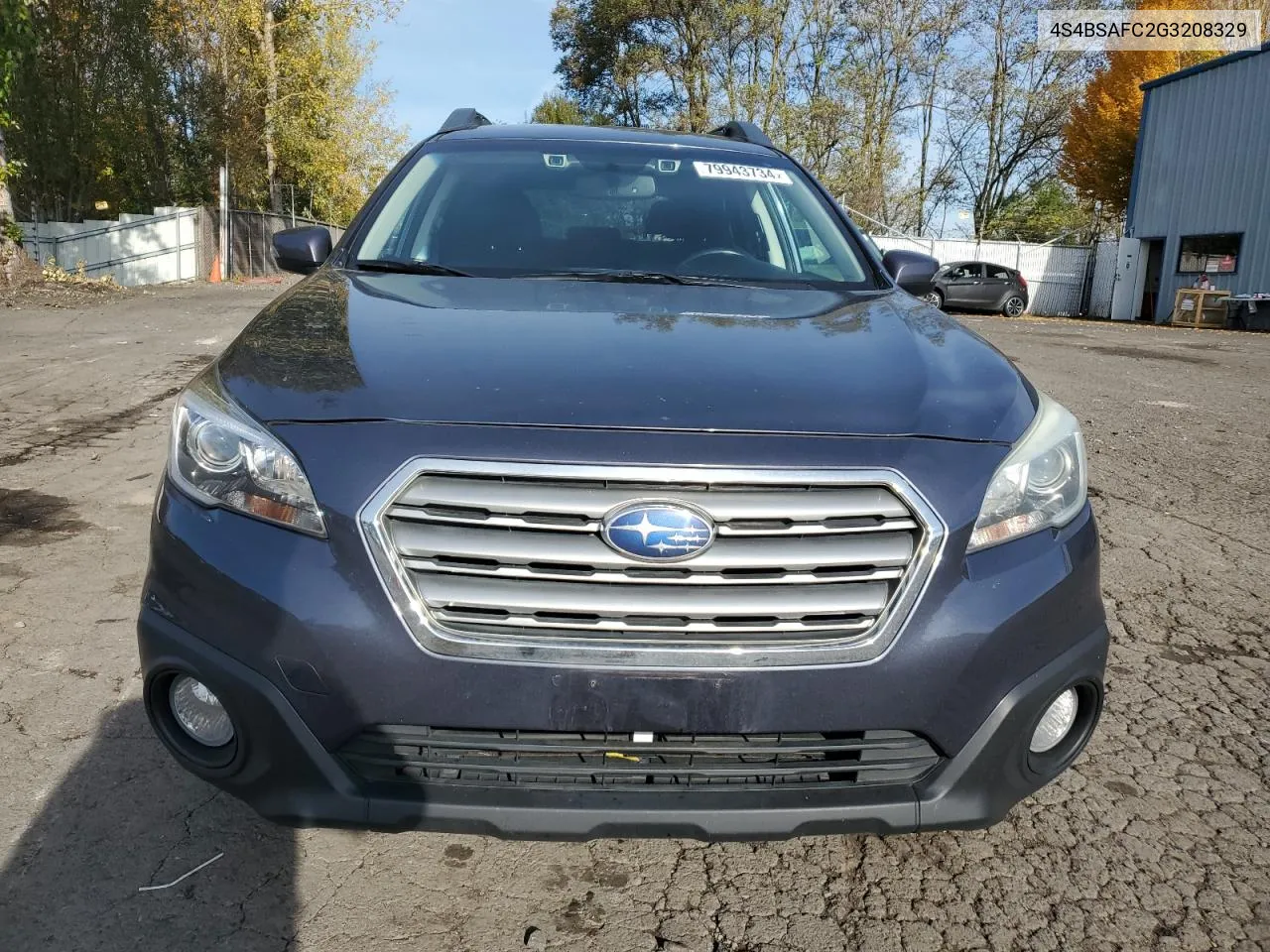 2016 Subaru Outback 2.5I Premium VIN: 4S4BSAFC2G3208329 Lot: 79943734