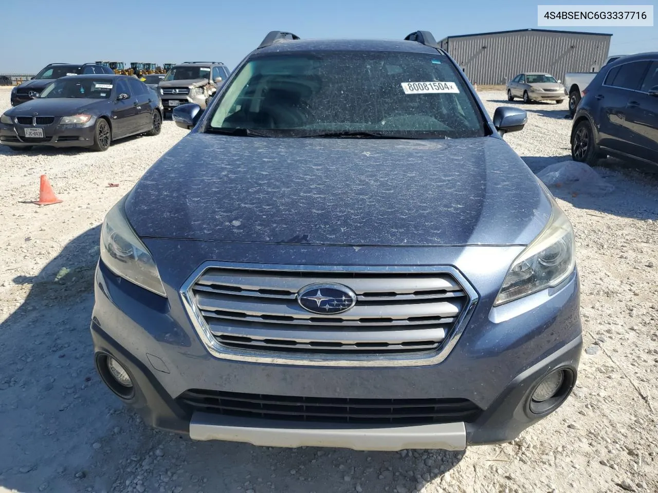 2016 Subaru Outback 3.6R Limited VIN: 4S4BSENC6G3337716 Lot: 80081504